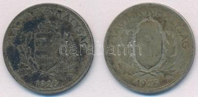 1926. 1P Ag (2x) T:2-,3 patina