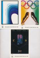 1972 München, Summer Olympics - 6 modern art postcards