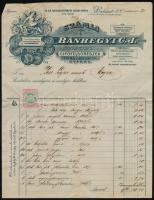 1897-98 Két díszes fejléces számlalevél