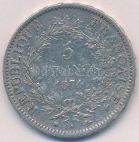 Franciaország 1874A5Fr Ag "III. Napóleon" T:2 ph.  
France 1874A 5 Francs Ag "Napole...