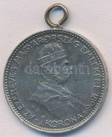 1896. 1K Ag "Millenium" T:2 fül 
Adamo K5.2