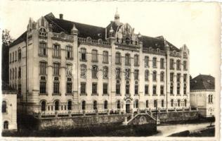 1940 Székelyudvarhely, Odorheiu Secuiesc; Római katolikus főgimnázium / grammar school 1940 Székelyudvarhely visszatért So. Stpl, photo