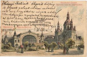 1899 Budapest XIV. Ezredéves Országos Kiállítás, Gépcsarnok, Közlekedési csarnok, 2 Kr barna Ga. s: Morelli, Dörre T.