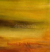 Henczné jelzéssel: Orgonás csendélet. Olaj, vászon, 70×90 cm