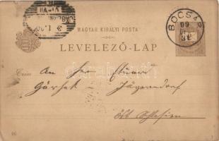 1899 Pozsony, Pressburg, Bratislava; Ezredéves Országos Kiállítás, Dévény, vár, gőzhajók, brown 2 Kr...