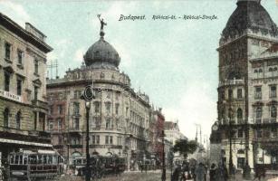 Budapest VIII. Rákóczi út (Blaha Lujza tér), Zene iskola, villamosok (EK)