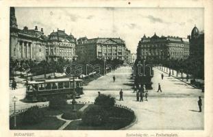 Budapest V. Szabadság tér, villamos