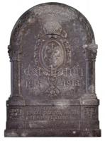 Bulgária 1916. "I. Ferdinánd" Zn plakett "G HERRMANN" gyártói jelzéssel (80,81g/...