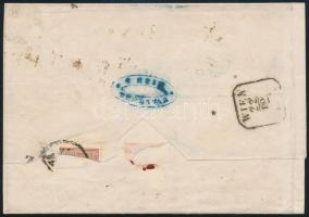 Registered 2nd weight class cover with 2 x 15kr I, one with St. Andrews cross part, damaged 10kr on ...