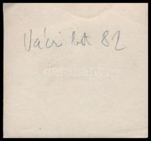 1919 Budapest, villamos a Váci körúton, fotó, hátulján feliratozva, 6×6,5 cm