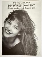1989 Egy párizsi diáklány, francia film plakát, főszereben: Sophie Marceau, hajtásnyommal, 80x57 cm