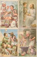 10 db RÉGI Cserkész Levelezőlapok Kiadóhivatal cserkész motívumlap, Márton L. szignóval / 10 pre-194...