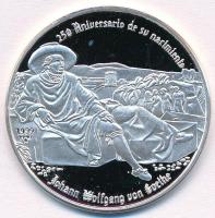 Kuba 1999. 10P Ag Johann Wolfgang Goethe T:PP  Cuba 1999. 10 Pesos Ag Johann Wolfgang Goethe C:PP  Krause KM#736