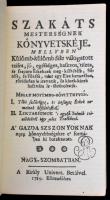 Szakáts mesterségnek könyvetskéje. Bp.,1978, MÉM Infromációs Központ. Kiadói kopott nylon-kötés. Min...
