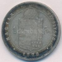 1878KB 1Ft Ag "Ferenc József / Középcímer" Körmöcbánya T:2-,3 kopott perem
Hungary 1878KB...