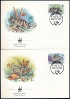 WWF fishes set on 4 FDC WWF: Halak sor 4 FDC