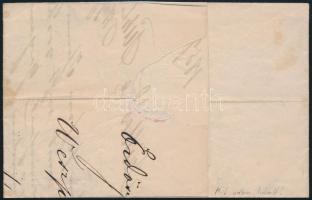 3kr black II. on local cover with full content "PEST" (Ferchenbauer EUR 565,-) 3kr fekete ...