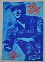 1976 Gyárfás Gábor (1946-): Vigyázat, vadnyugat! olasz-francia film plakát, főszerepben: Terence Hill, hajtásnyommal, 80,5x56 cm
