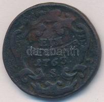 1763S 1kr Cu "Mária Terézia" T:2-,3 
Huszár: 1760., Unger III.: 1272.c