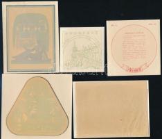 18 db régi matrica az 1950-60-as évekből