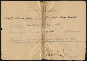 cca 1900-1935 3 db utazási igazolvány és hiányos útlevél