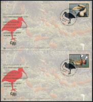 WWF endangered species set on 4 FDC WWF: Veszélyeztetett fajok, madarak sor 4 FDC