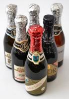 Törley Talisman, Extra Rubin, Fortuna retró  pezsgők (6 db), 0,2 l, m:20 cm ( 6×)