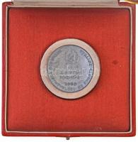 1953. "II. Jégkorong kupa" hajlított Zn sportérem tokban, a tok belsejében zománcozott jel...