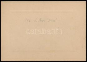 1910 Koloss gőzmozdony, fotó, kartonra ragasztva, hátulján feliratozva, 7×11 cm