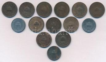 1894-1915. 2f Br (11xklf) + 1916-1918. 2f Fe (3xklf) T:2-3