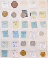 ~150db-os vegyes külföldi fémpénz tétel albumba rendezve, közte Nepál, Hollandia, Új-Zéland, Nicarag...