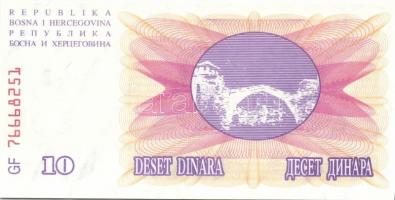 Bosznia-Hercegovina 1992. 10D, 25D, 50D, 100D, 500D, 1000D T:I