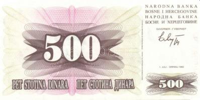 Bosznia-Hercegovina 1992. 10D, 25D, 50D, 100D, 500D, 1000D T:I