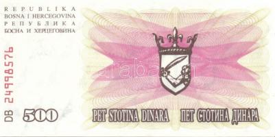 Bosznia-Hercegovina 1992. 10D, 25D, 50D, 100D, 500D, 1000D T:I