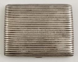 Ezüst(Ag) cigarettatárca, jelzett, 8×6 cm, nettó: 91,5 g