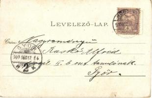 1900 Kőszeg, Írott-kő (a Dunántúl legmagasabb pontja), Hörmann-forrás, Stájer házak. Kiadja Róth Jen...