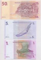 Kongó 1997. 1c + 5c + 2007. 50Fr T:I
Congo 1997. 1 Centime + 5 Centime + 2007. 50 Francs C:UNC