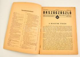 1941 Országzászló beszámoló, 5-6. évf., papírkötésben, érdekes írásokkal, képekkel