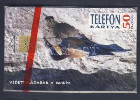 1994 Védett madarak Barátka 50 egységes telefonkártya eredeti csomagolásban