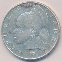 Libéria 1962. 1$ Ag T:2,2- Liberia 1962. 1 Dollar Ag C:XF,VF