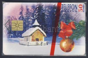 1995 Karácsony 50 egységes telefonkártya eredeti csomagolásban