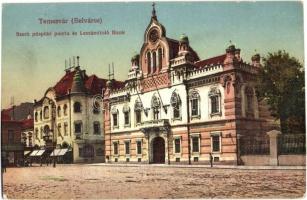 Temesvár, Timisoara; Szerb püspöki palota, Leszámítoló Bank / Serbian Bishop's palace, bank (kopott sarkak / worn corners)