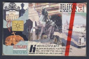 1995 Hotelinfo 50 egységes telefonkártya eredeti csomagolásban
