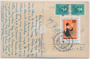 Putnok. leporellocard belül vasútállomás és Pongó Kálmán üzlete + "1978 MABÉOSZ Bélyegnap"...