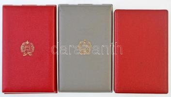 1974. "Tűzbiztonsági Érem arany fokozata" kitüntetés mellszalagon + "Tűzbiztonsági Ér...