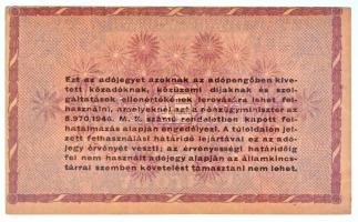 1946. 100.000AP fordított hátlapi szöveg, vágáshiba T:II-,III szép papír
/ Hungary 1946. 100.000 Ad...