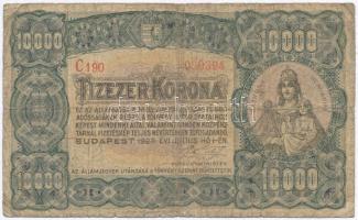 1923. 10.000K Magyar Pénzjegynyomda Rt. Budapest T:III-,IV