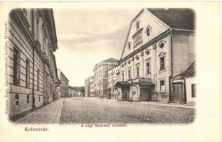 Kolozsvár, Cluj; A régi Nemzeti színház. Schuster Emil kiadása / old national theater