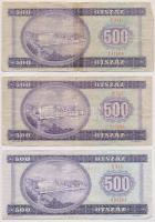 1969. 500Ft + 1975. 500Ft + 1990. 500Ft T:III,III-