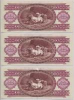 1992. 100Ft (3x) sorszámkövetők T:II
Adamo F37